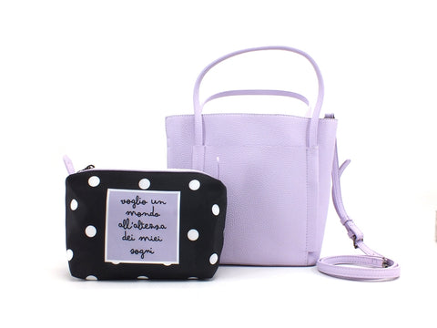 LE PANDORINE Papaya Sogni Borsa Doppia Lilac PE21DBI02804-04