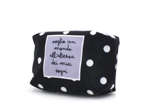LE PANDORINE Papaya Mini Sogni Borsa Pochette Trousse Black Lilac PE21DBI02804-12