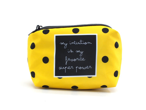 LE PANDORINE Papaya Mini Power Borsa Pochette Trousse Yellow Black PE21DBI02804-14