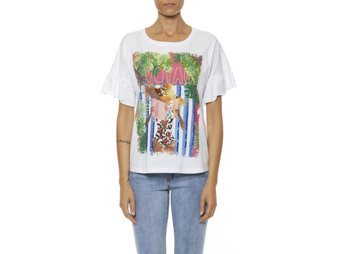 KORALLINE T-Shirt M7C Bon Voyage Bianco Multicolor 334