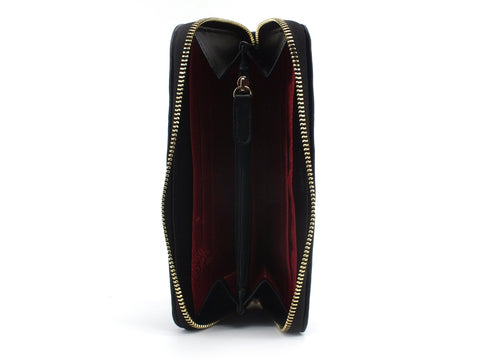 LOVE MOSCHINO Portafoglio Zip Around Trapuntato Cuori Nero JC5632PP0CKG0000