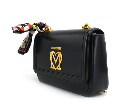 LOVE MOSCHINO Borsa Baguette Pelle Foulard Black JC4258PP0CKK0000
