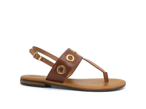 GEOX Sandalo Infradito Brown Caramel D15LXE0001JC6127