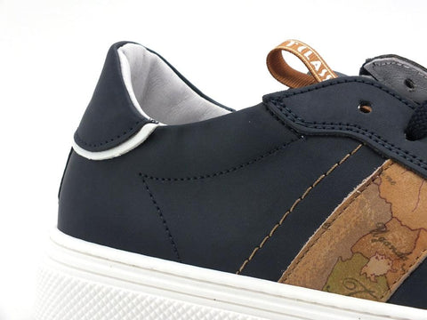 ALVIERO MARTINI 1A CLASSE Sneaker Donna Banda Geo Blue Beige N0650-0191 - Sandrini Calzature e Abbigliamento