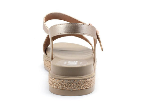 ALVIERO MARTINI 1A CLASSE Sandalo Listini Geo Corda Gold Pink Beige N0582-0568 - Sandrini Calzature e Abbigliamento