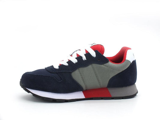 SUN68 Boy's Jaki Bicolor Sneaker Running Bambino Navy Blue Z31311 - Sandrini Calzature e Abbigliamento