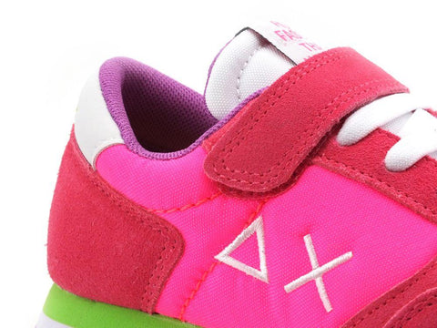 SUN68 Girl's Ally Nylon Sneaker Running Fluo Bambina Fuxia Fluo Z31401 - Sandrini Calzature e Abbigliamento