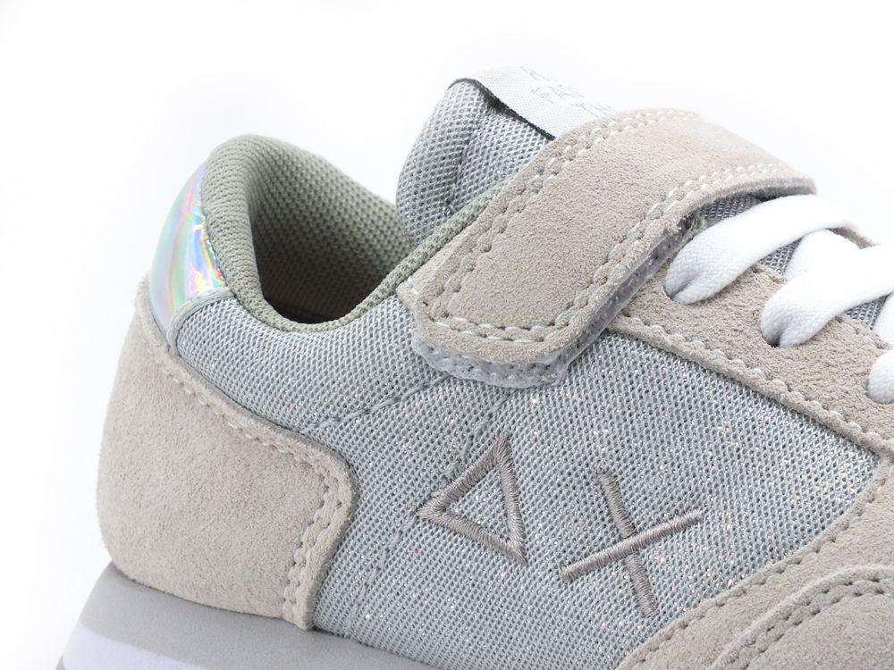 SUN68 Girl's Ally Solid Sneaker Running Bambina Bianco Argento Z31404 - Sandrini Calzature e Abbigliamento