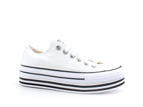 CONVERSE C.T. All Star Eva Lift Ox Sneaker Platform White Black Thunder 563971C