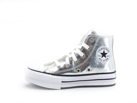 CONVERSE C.T. All Star Eva Lift Hi Sneaker Bambino Grey White Black 670547C