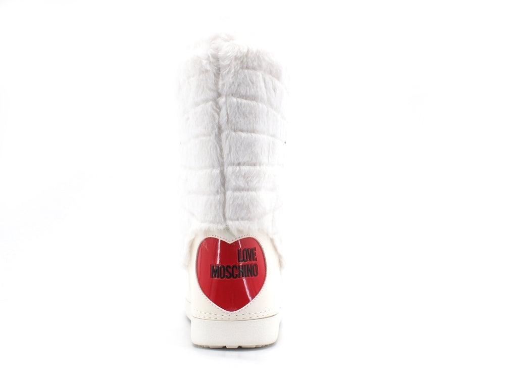 LOVE MOSCHINO Moonboot Skyboot Logo Pelo Cocco JA24232G0DISN11A - Sandrini Calzature e Abbigliamento