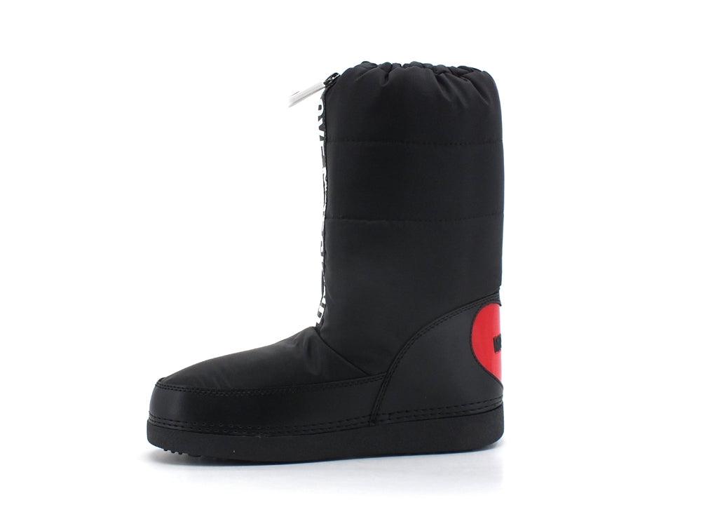 LOVE MOSCHINO Moonboot Skyboot Logo Pelo Cocco JA24232G0DISN11A - Sandrini Calzature e Abbigliamento