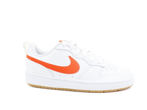 NIKE Court Borough Low 2 CS Sneaker White Orange BW5448-114