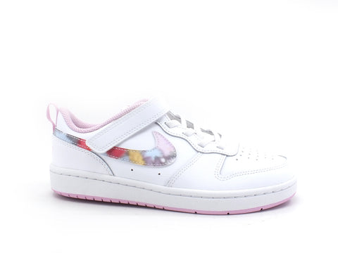 NIKE Court Borough Low 2 SE Sneaker White Multi CZ6613-100