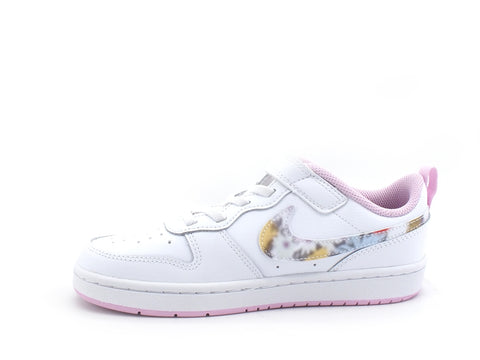 NIKE Court Borough Low 2 SE Sneaker White Multi CZ6613-100