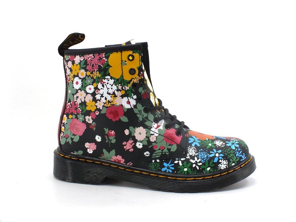 DR. MARTENS Floreal Mash Up K Hydro Anfibio Fiori Black 1460J-27093001 - Sandrini Calzature e Abbigliamento