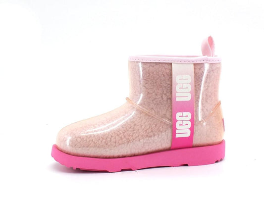 UGG Kid's Classic Clear Mini II Stivaletto Pelo Pink Combo K1121007K - Sandrini Calzature e Abbigliamento