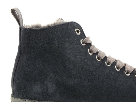 PAN CHIC Ankle Boot Suede Sneaker Pelo Khaki Yellow P01M1400200006 - Sandrini Calzature e Abbigliamento