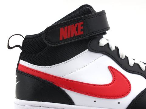 NIKE Court Borought Mid 2 BG Sneaker White Red DO5889-161