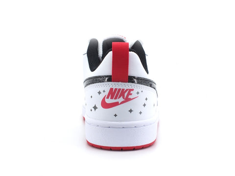NIKE Court Borought Low 2 SE GS Sneaker White Black Berry DM0110-100
