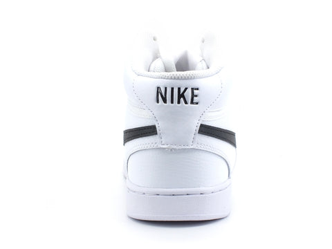 NIKE Court Vision Mid Sneaker White Black CD5466-101