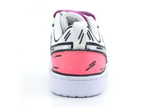 CUSTOM / NIKE Court Vision Low Sneaker Comics Light Green Pink DH3158-100
