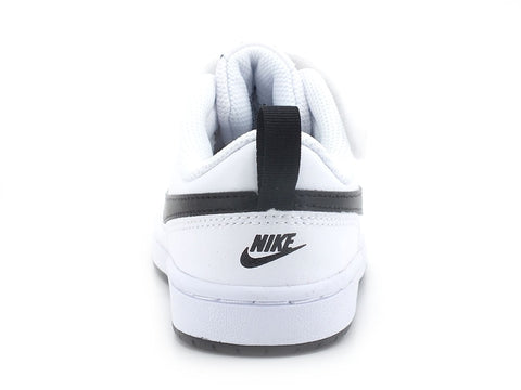 NIKE Court Borough Low 2 (PSV) Sneaker White Black BQ5451-104