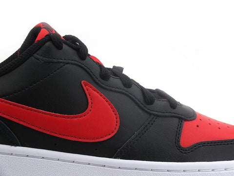 NIKE Court Borough Low 2 (GS) Sneaker Black Red White BQ5448-007