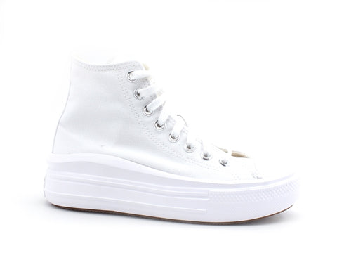 CONVERSE Chuck Taylor All Star Move Hi Sneaker Platform White Ivory Black 568498C