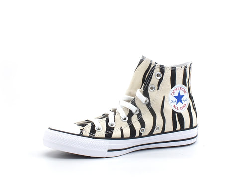 CONVERSE C.T. All Star Sneaker Hi Animalier Zebra Black Greige White 166258C