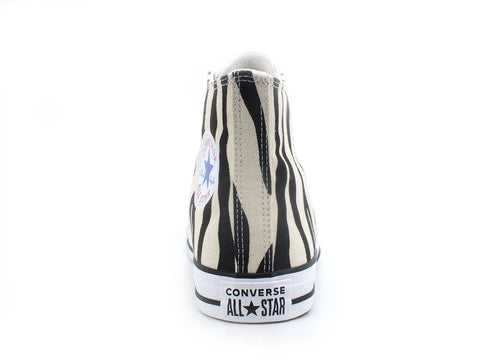 CONVERSE C.T. All Star Sneaker Hi Animalier Zebra Black Greige White 166258C
