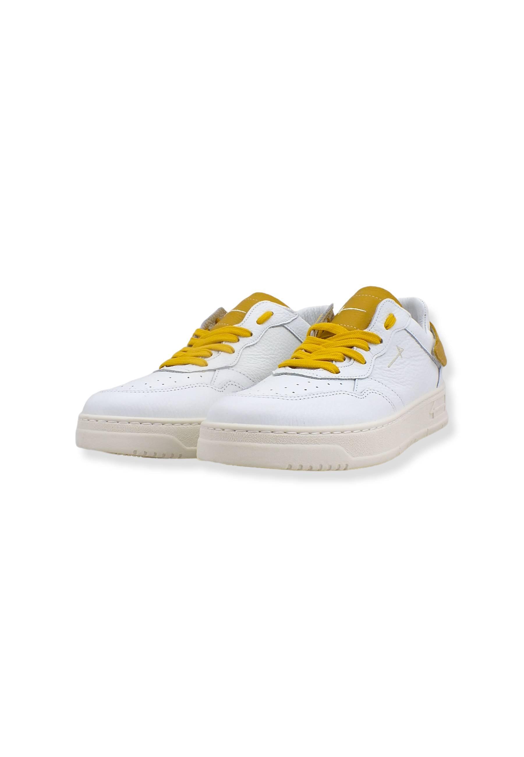 4LINE Fourline Sneaker Low Max Bianco Ocra X04 - Sandrini Calzature e Abbigliamento