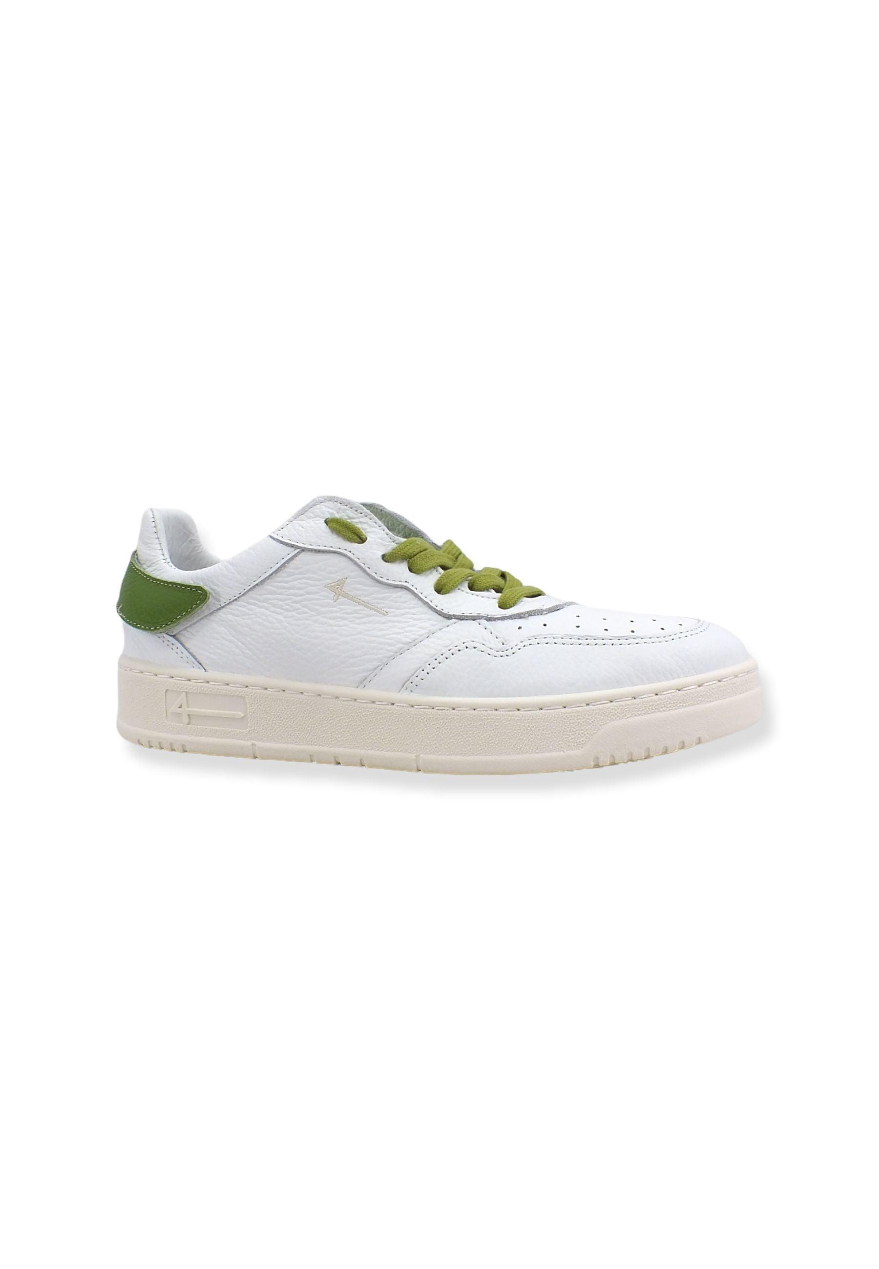 4LINE Fourline Sneaker Low Max Bianco Verde Pistacchio X08 - Sandrini Calzature e Abbigliamento