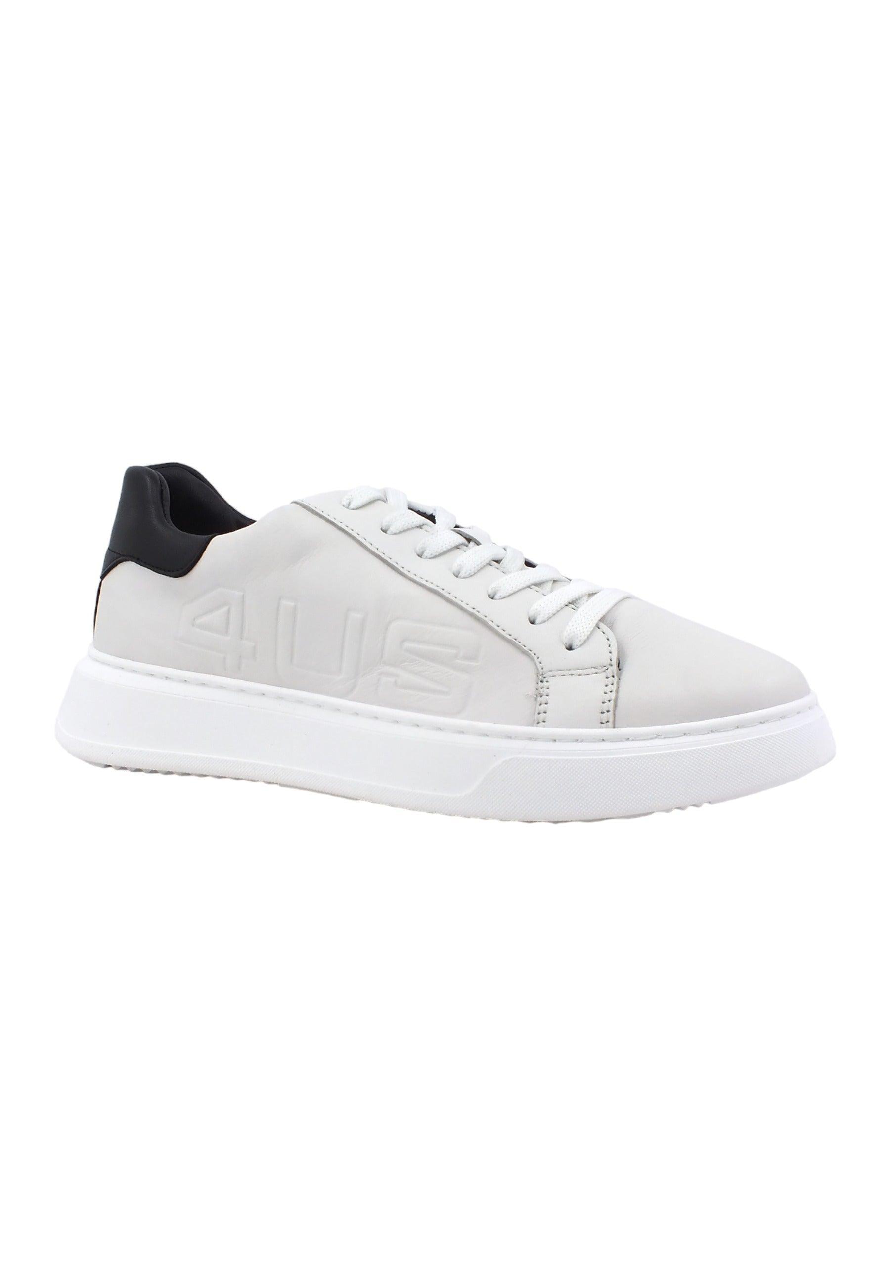 4US PACIOTTI Larry Sneaker Uomo Bianco Nero LARRY - Sandrini Calzature e Abbigliamento