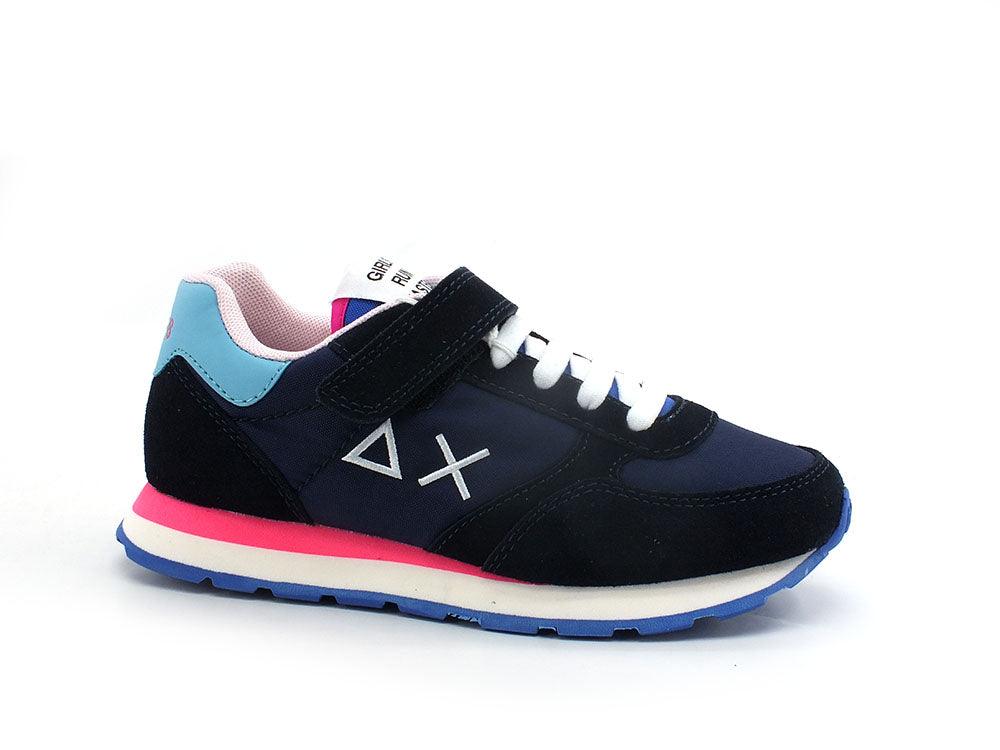 SUN68 Gilr's Ally Solid Sneaker Bambina Navy Blue Z32401 - Sandrini Calzature e Abbigliamento