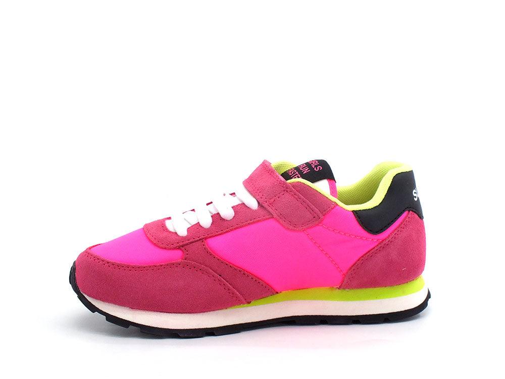 SUN68 Girl's Ally Solid Sneaker Bambino Fuxia Fluo Z32401 - Sandrini Calzature e Abbigliamento