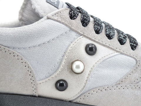 CUSTOM / SAUCONY Jazz Original Sneaker Studs White Silver S60539-16