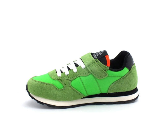 SUN68 Boy's Tom Solid Sneaker Running Verde Fluo Z32301 - Sandrini Calzature e Abbigliamento