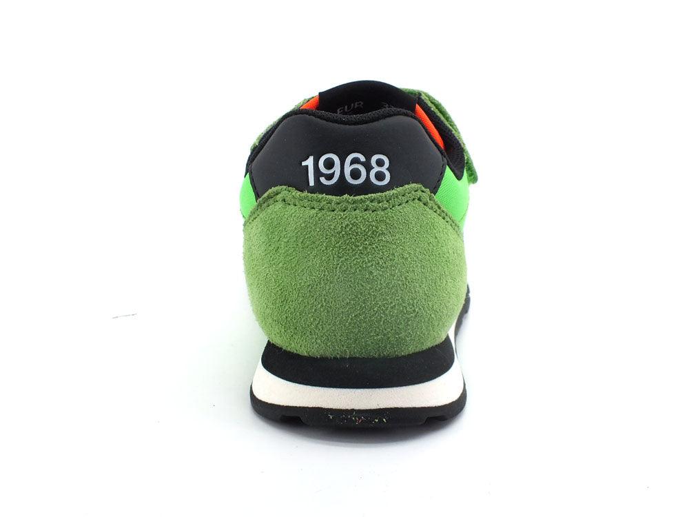 SUN68 Boy's Tom Solid Sneaker Running Verde Fluo Z32301 - Sandrini Calzature e Abbigliamento