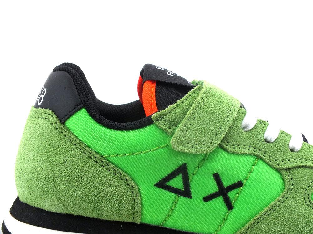 SUN68 Boy's Tom Solid Sneaker Running Verde Fluo Z32301 - Sandrini Calzature e Abbigliamento