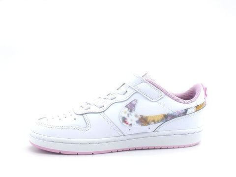 NIKE Court Borough Low 2 Se GS Sneaker White Multi CZ6613-100