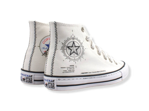 CONVERSE C.T. All Star Hi Sneaker Donna White High Risk Red A01587C