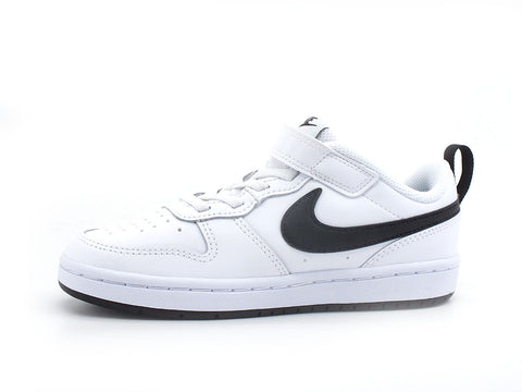NIKE Court Borough Low 2 (PSV) Sneaker White Black BQ5451-104
