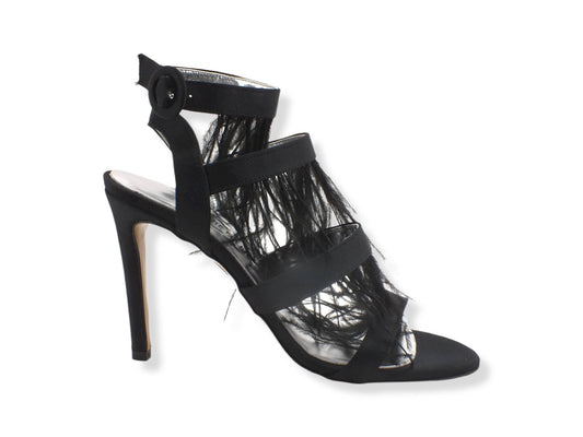 DIVINE FOLLIE Sandalo Tacco Alto Piume Bluette 103 - Sandrini Calzature e Abbigliamento