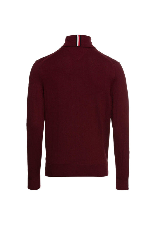 TOMMY HILFIGER Maglione Dolcevita Cashmere Deep Rouge MW0MW28048 - Sandrini Calzature e Abbigliamento