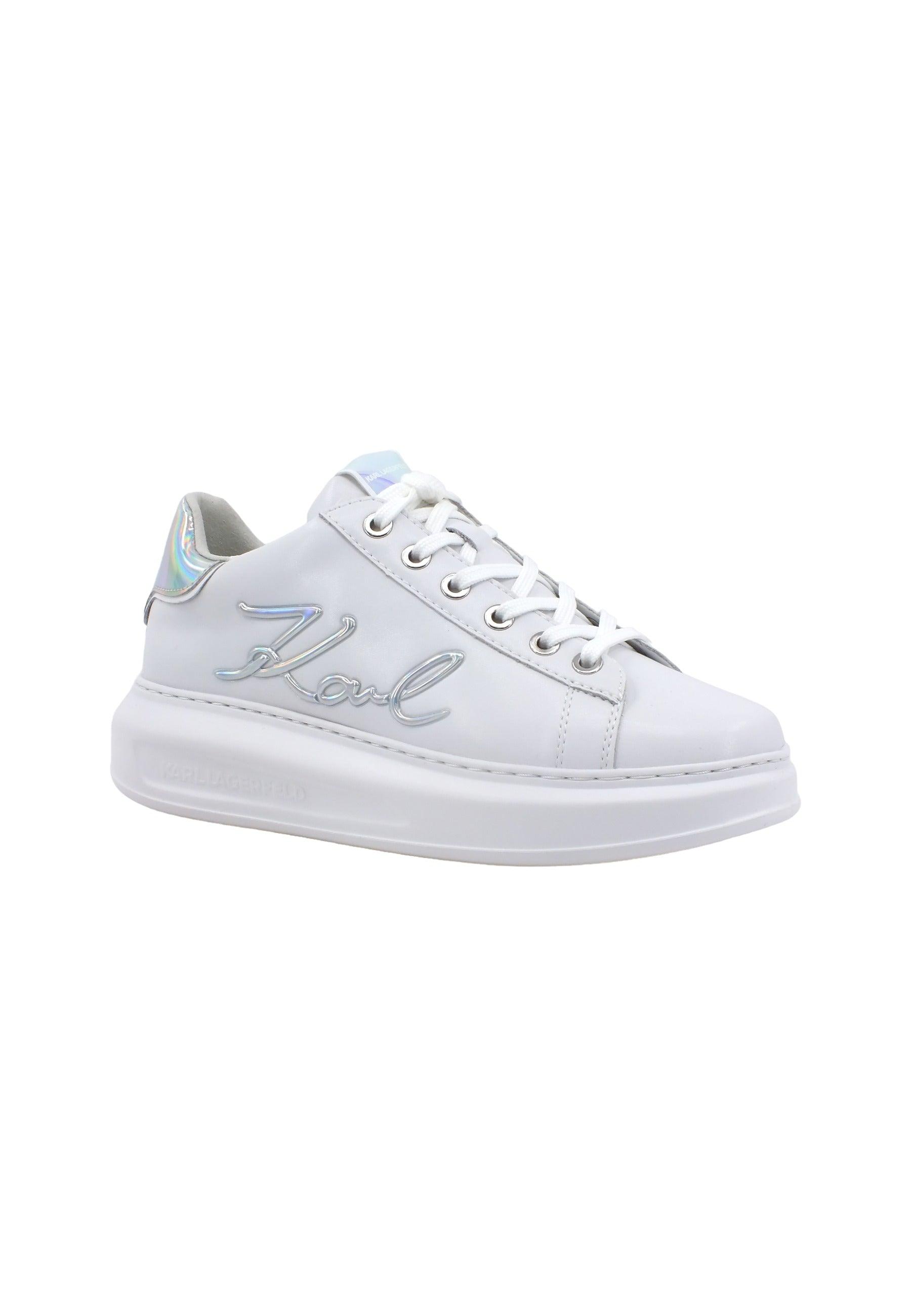 KARL LAGERFELD Kapri Sneaker Donna White Iridescent KL62510A - Sandrini Calzature e Abbigliamento