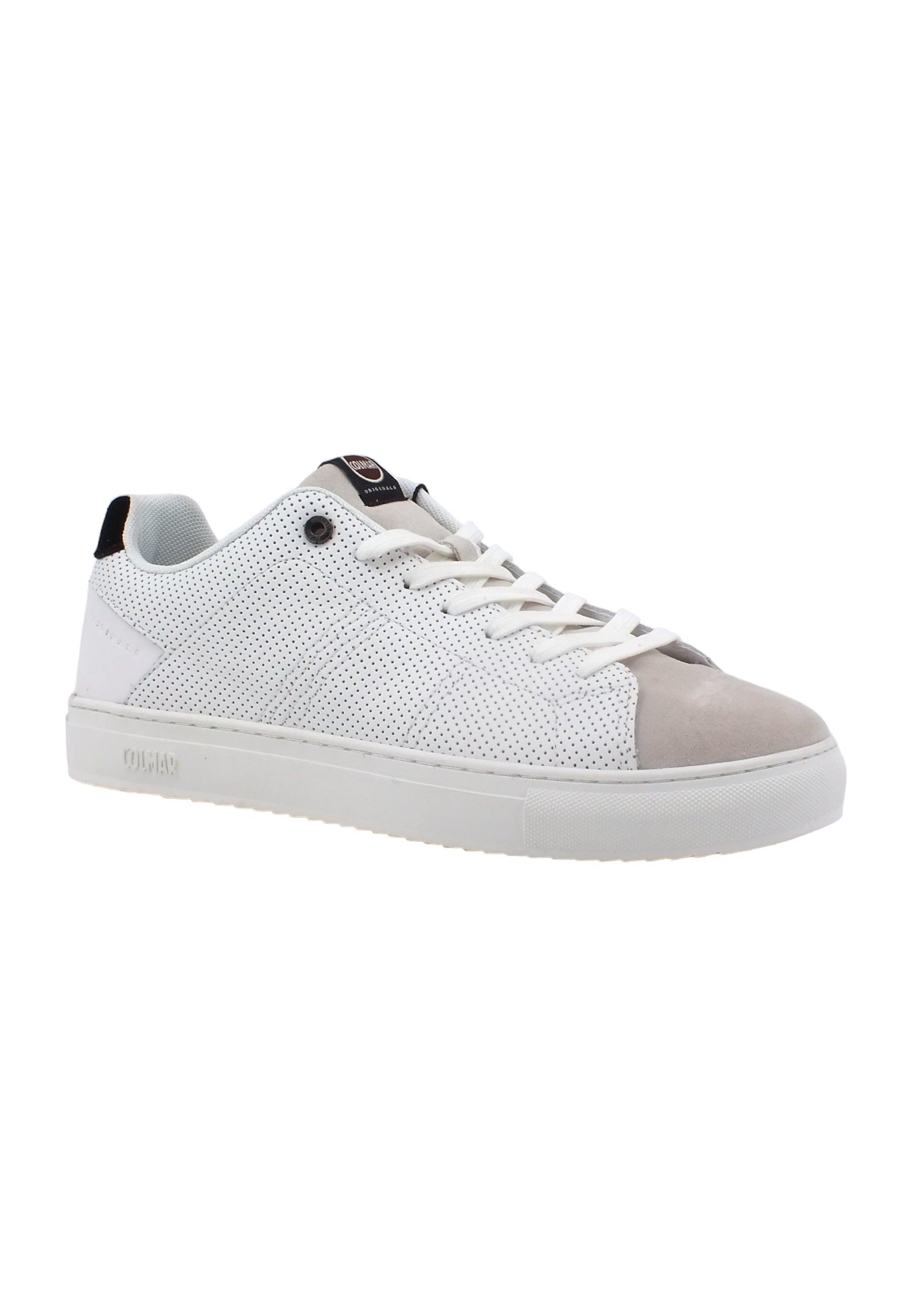COLMAR Sneaker Uomo White BRADBURY PLAIN - Sandrini Calzature e Abbigliamento