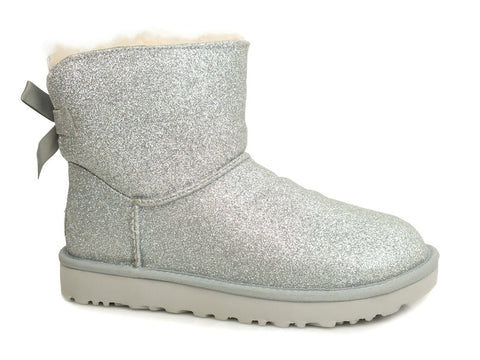 UGG W MIni Bailey Bow Sparkle Silver 1100053 W