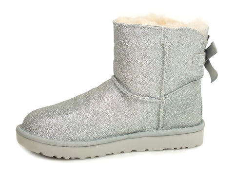 UGG W MIni Bailey Bow Sparkle Silver 1100053 W