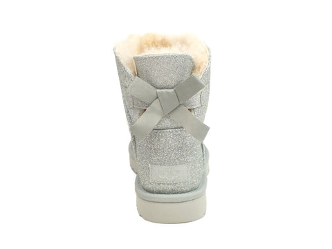 UGG W MIni Bailey Bow Sparkle Silver 1100053 W
